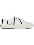 Valentino Printed Logo Low Top Trainers - White