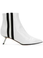 Alchimia Di Ballin Side-striped Ankle Boots - White