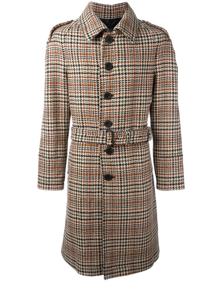 Burberry Checked Mid-length Coat