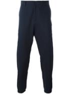 Ami Alexandre Mattiussi Elastciated Ankle Trousers, Men's, Size: 46, Blue, Cotton