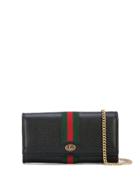 Gucci Ophidia Continental Chain Wallet - Black