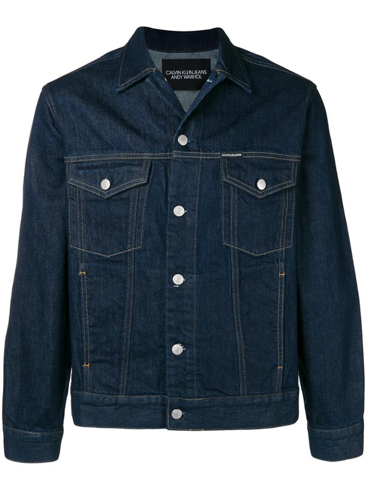Calvin Klein Jeans Warhol Portrait Trucker Jacket - Blue