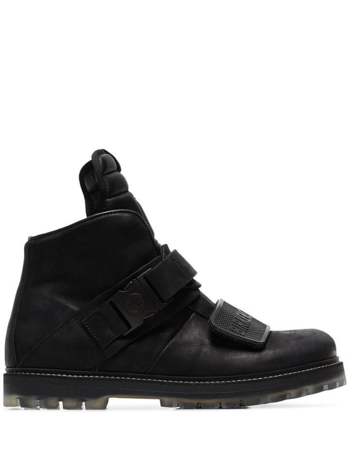 Rick Owens Black Rotterhiker Boots