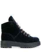 Prada Lace-up Hiking Boots - Blue