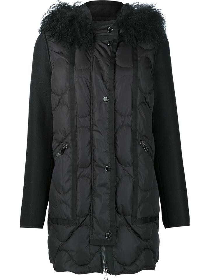 Moncler Padded Grosgrain Trim Coat