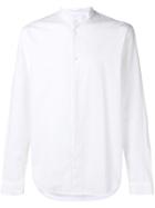 Folk Mandarin Collar Shirt - White