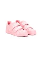 Dolce & Gabbana Kids Logo Touch-strap Trainers - Pink