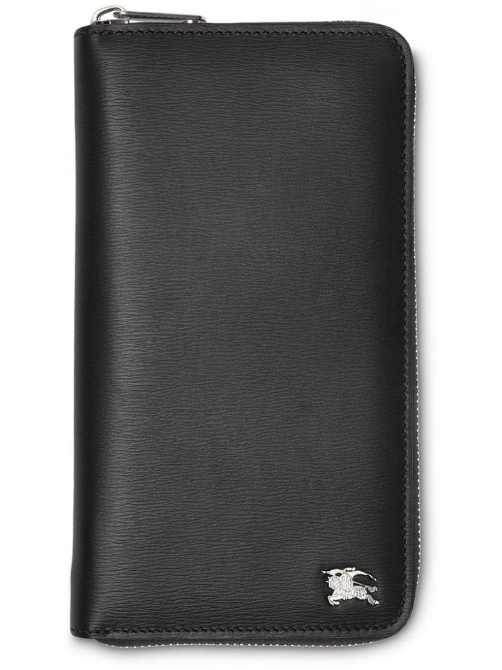 Burberry London Leather Ziparound Wallet - Black