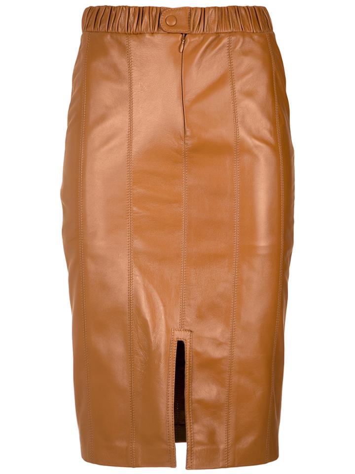 Lilly Sarti Pencil Skirt - Brown