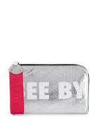 See By Chloé Logo Print Clutch - Metallic