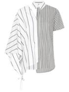 Facetasm Cut-and-sewn Striped Shirt - White