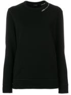 Joseph Zip Detail Long-sleeve Sweater - Black