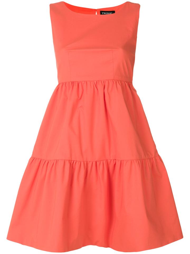 Twin-set Flared Dress - Yellow & Orange
