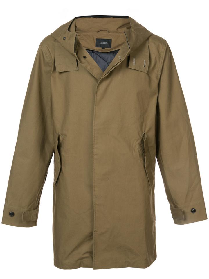 Saturdays Nyc Hooded Coat - Brown