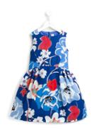 Simonetta Floral Print Dress, Girl's, Size: 8 Yrs, Blue