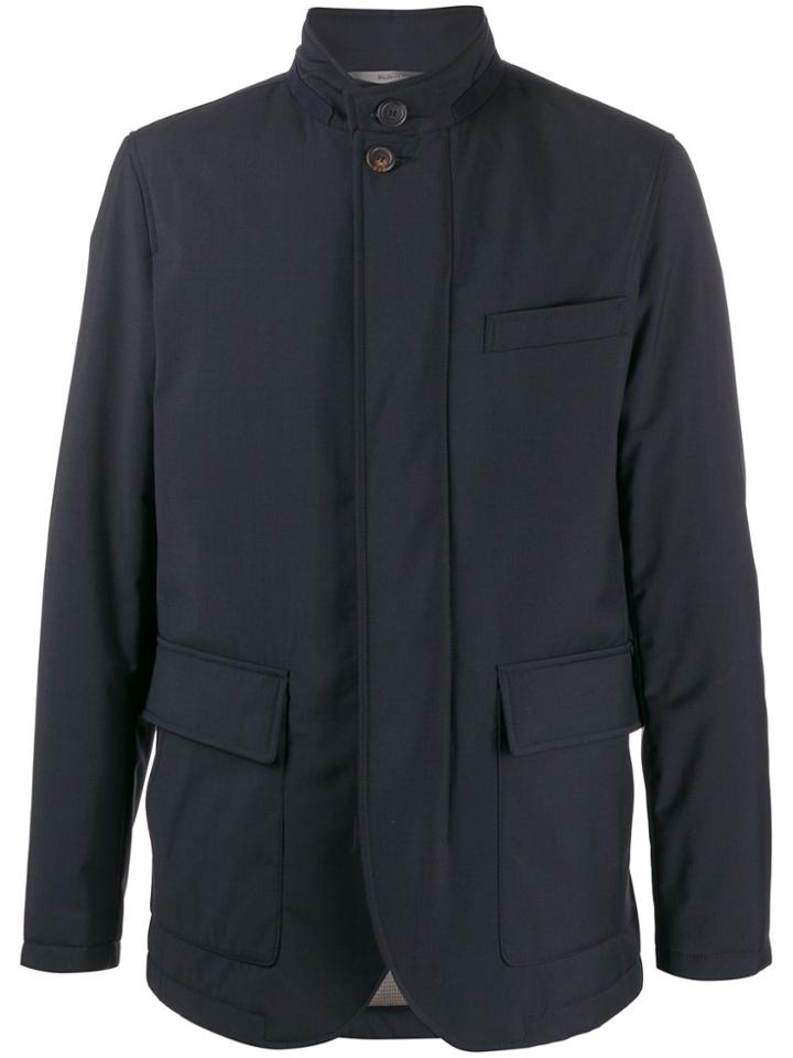 Canali Padded Down Jacket - Blue