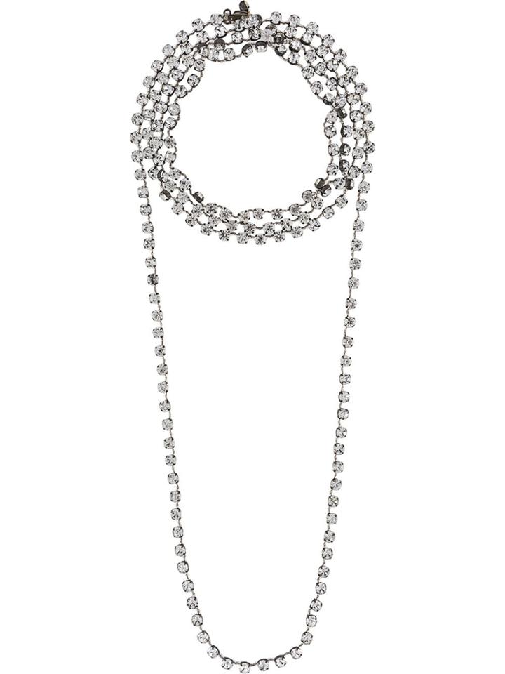 Ann Demeulemeester Beaded Necklace - Metallic