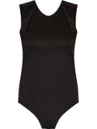 Brigitte Open Back Bodysuit, Women's, Size: P, Black, Polyamide
