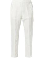 Ann Demeulemeester Cropped Loose Fit Trousers - White