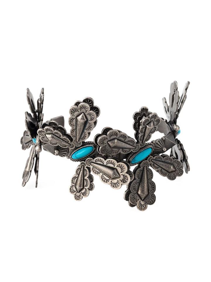 Valentino Garavani Turquoise Stone Floral Bracelet