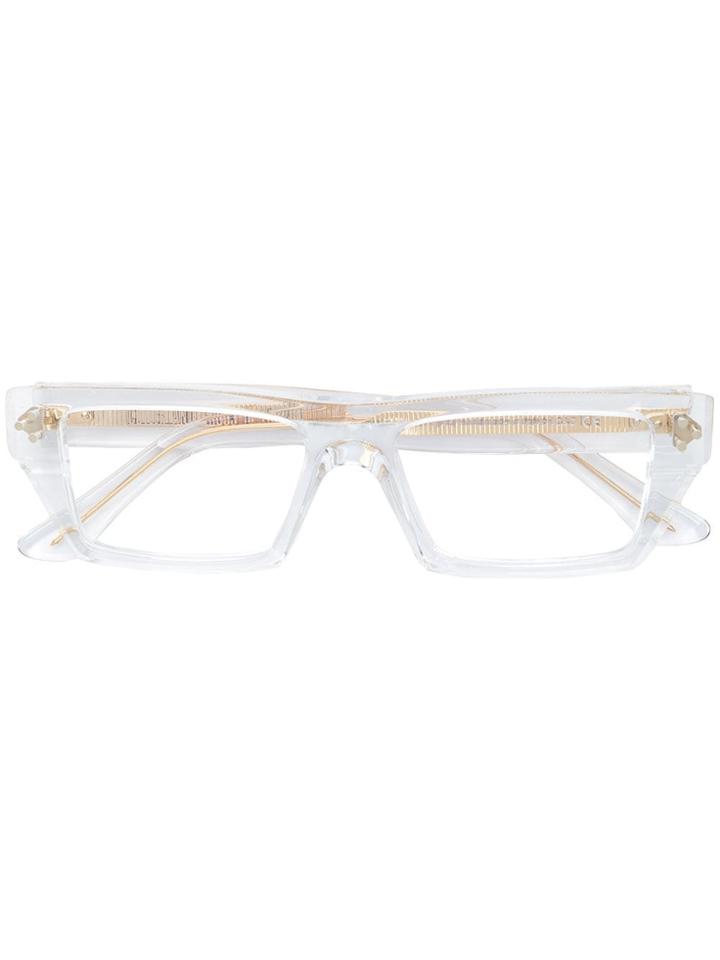 Cutler & Gross Rectangular Optical Frames - White