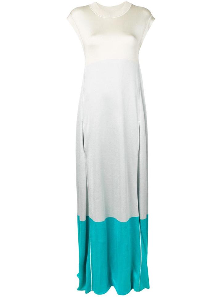 Agnona Fluid Belted Dress - Grey