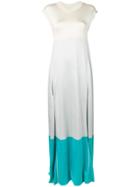 Agnona Fluid Belted Dress - Grey