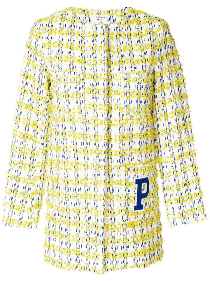 P.a.r.o.s.h. Amazing Boucle Coat - Yellow & Orange
