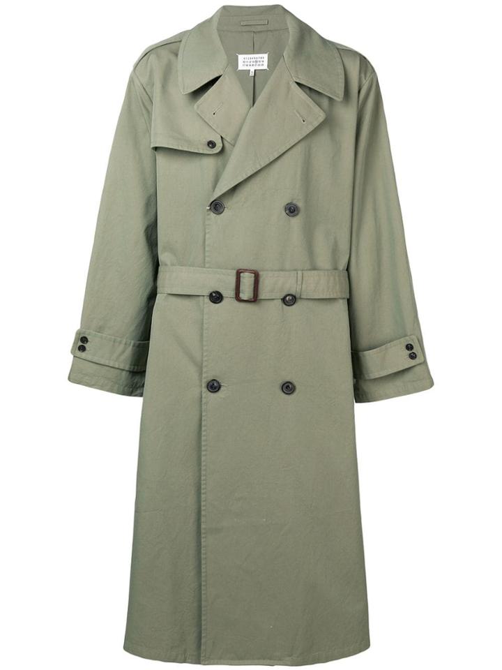 Maison Margiela Gabardine Trench Coat - Green