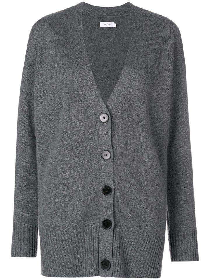 Calvin Klein Loose Fitted Cardigan - Grey