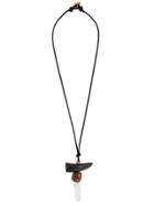 Missoni Buffalo Horn & Crystal Pendant Necklace - Black