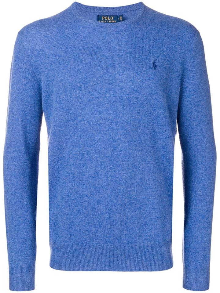 Polo Ralph Lauren Cashmere Logo Jumper - Blue