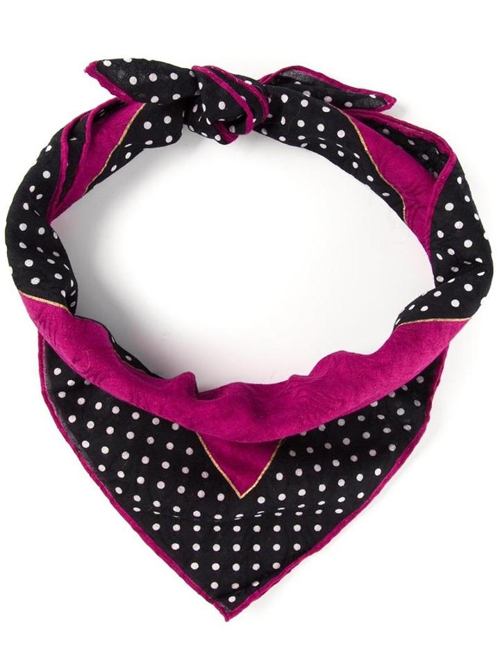 Sonia Rykiel Vintage Polka Dot Print Scarf