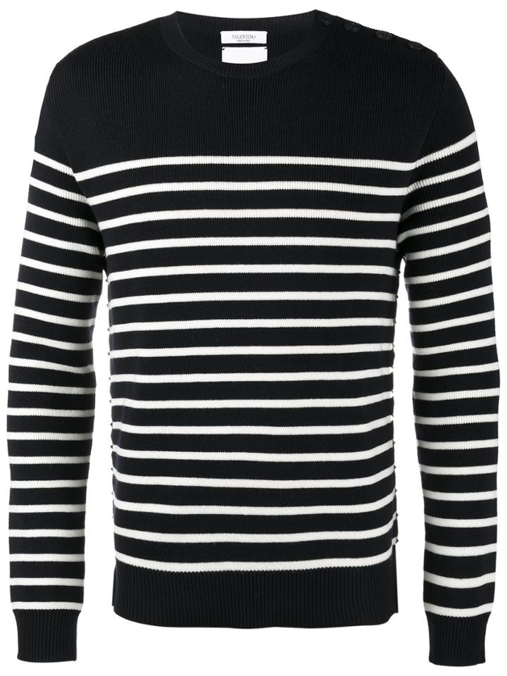 Valentino Striped Jumper - Blue