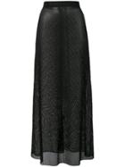 Fisico Fishnet Style Skirt - Black