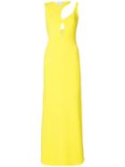 Esteban Cortazar Cut-detail Long Dress - Yellow