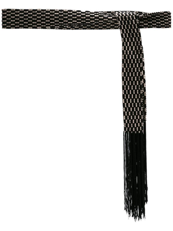 Olympiah Grid Rope Belt - Black