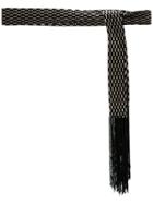 Olympiah Grid Rope Belt - Black