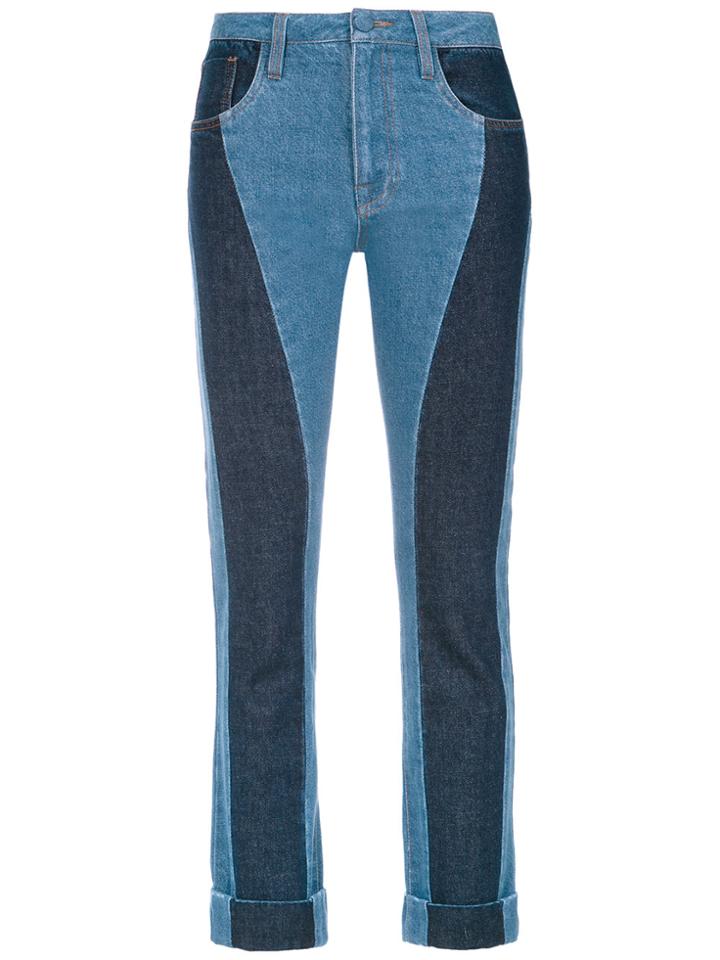 Andrea Bogosian Panelled Skinny Jeans - Blue