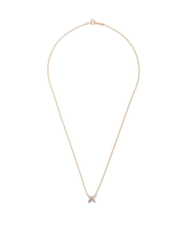 Tiffany & Co 18kt Rose Gold Tiffany Victoria Diamond Small Pendant