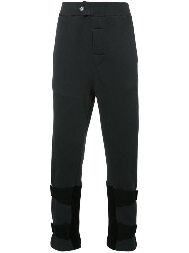 Ann Demeulemeester String Trim Track Pants - Black