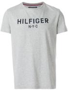 Tommy Hilfiger Logo Print T-shirt - Grey