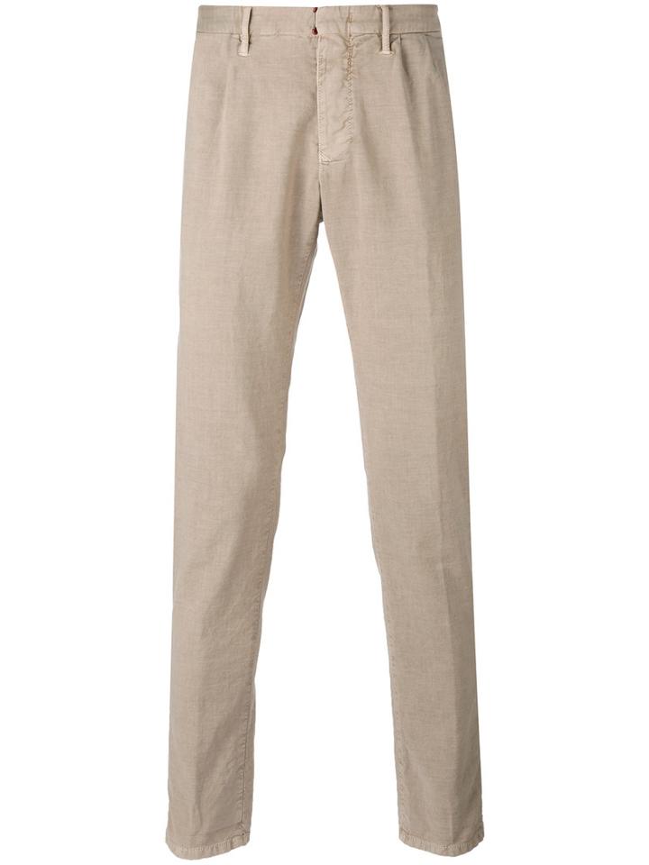 Incotex - Classic Chinos - Men - Cotton/spandex/elastane - 36, Brown, Cotton/spandex/elastane