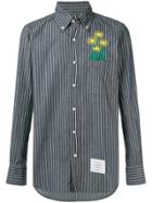 Thom Browne Pinstriped Straight-fit Shirt - Blue