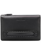 Salvatore Ferragamo Firenze Stud Clutch - Black