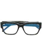 Saint Laurent Eyewear Squared Frame Glasses - Brown