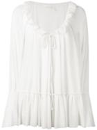 Frilled Peasant Blouse - Women - Cotton/polyester - S, Nude/neutrals, Cotton/polyester, See By Chloé