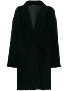 32 Paradis Sprung Frères Single Breasted Coat - Black