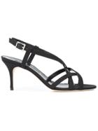 Manolo Blahnik Scarsomod 70 Sandals - Black