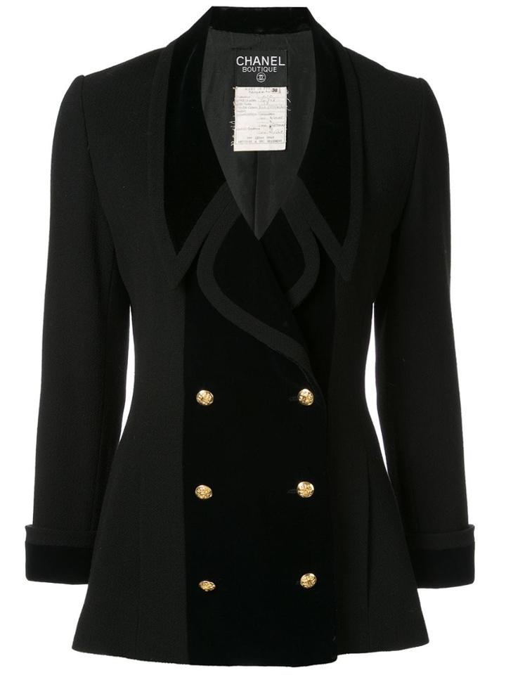Chanel Pre-owned Cc Logos Long Sleeve Jacket - Black